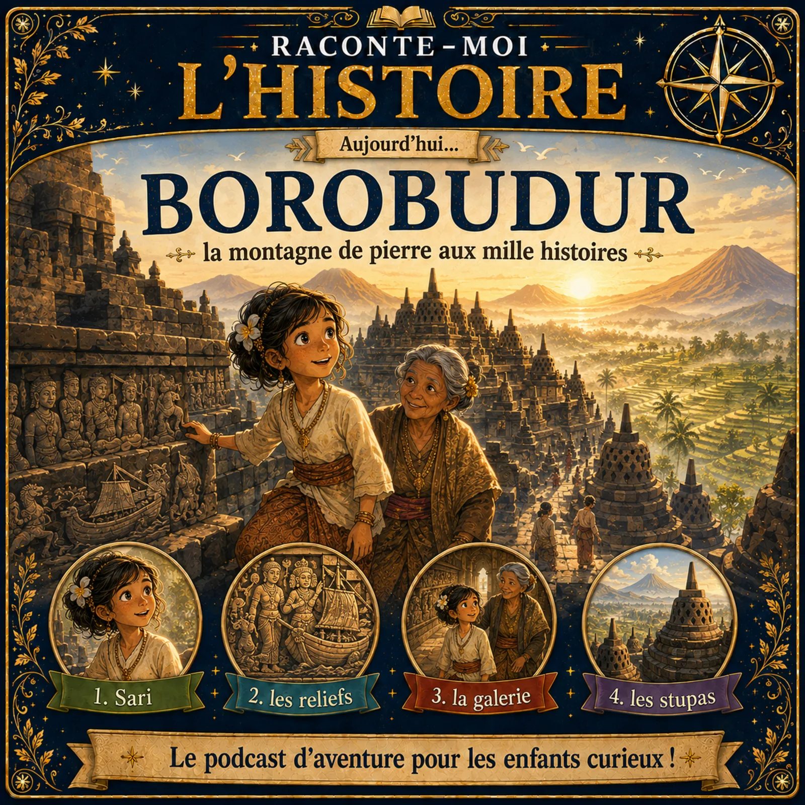 Borobudur – la montagne de pierre aux mille histoires