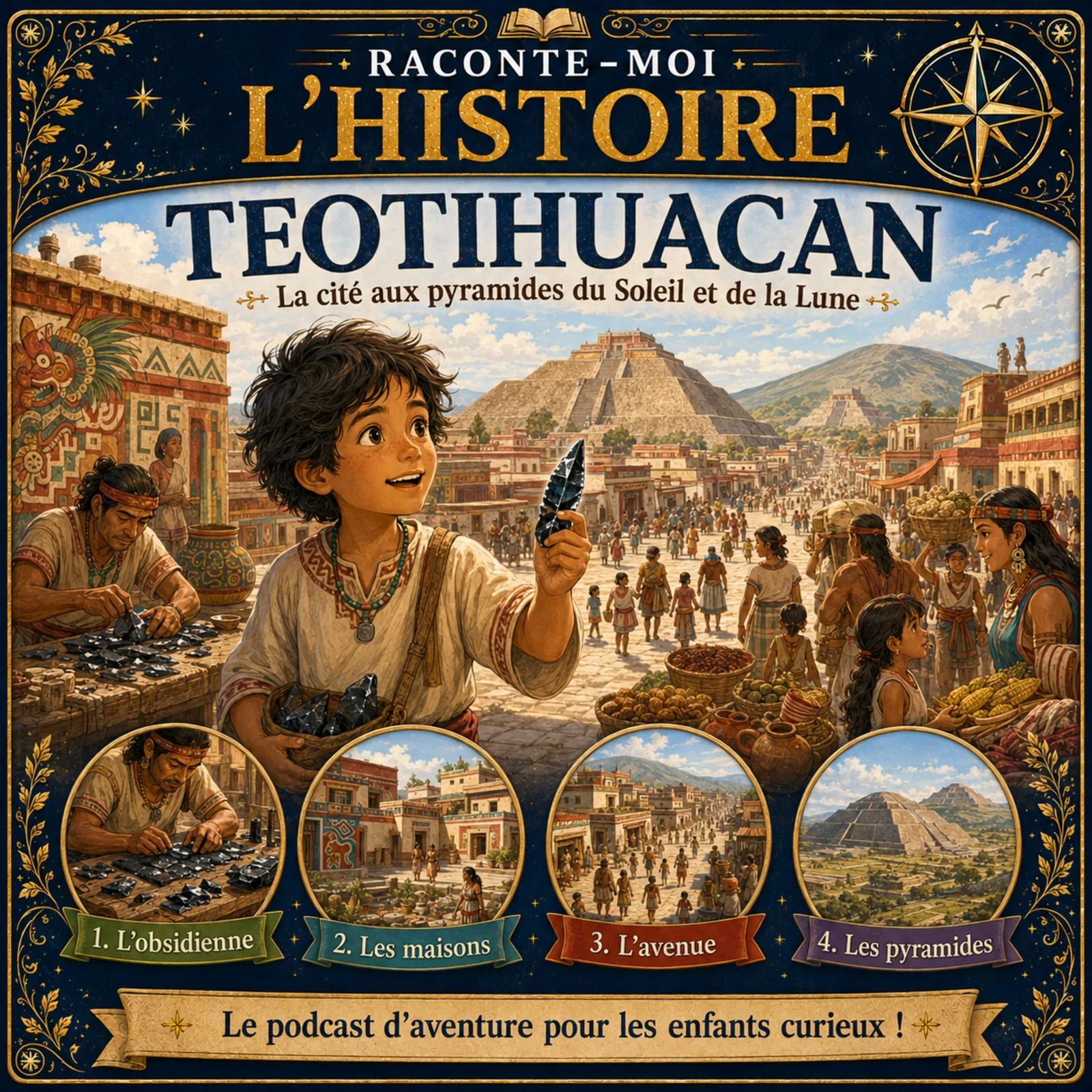 Teotihuacan – la cité aux pyramides du Soleil et de la Lune