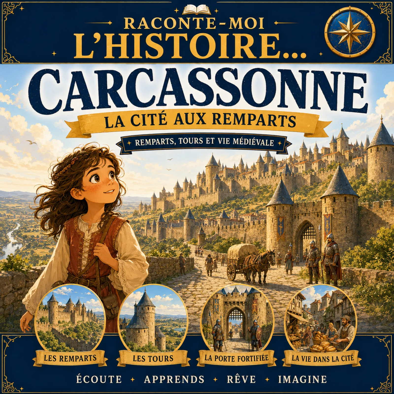 Carcassonne – la cité aux remparts