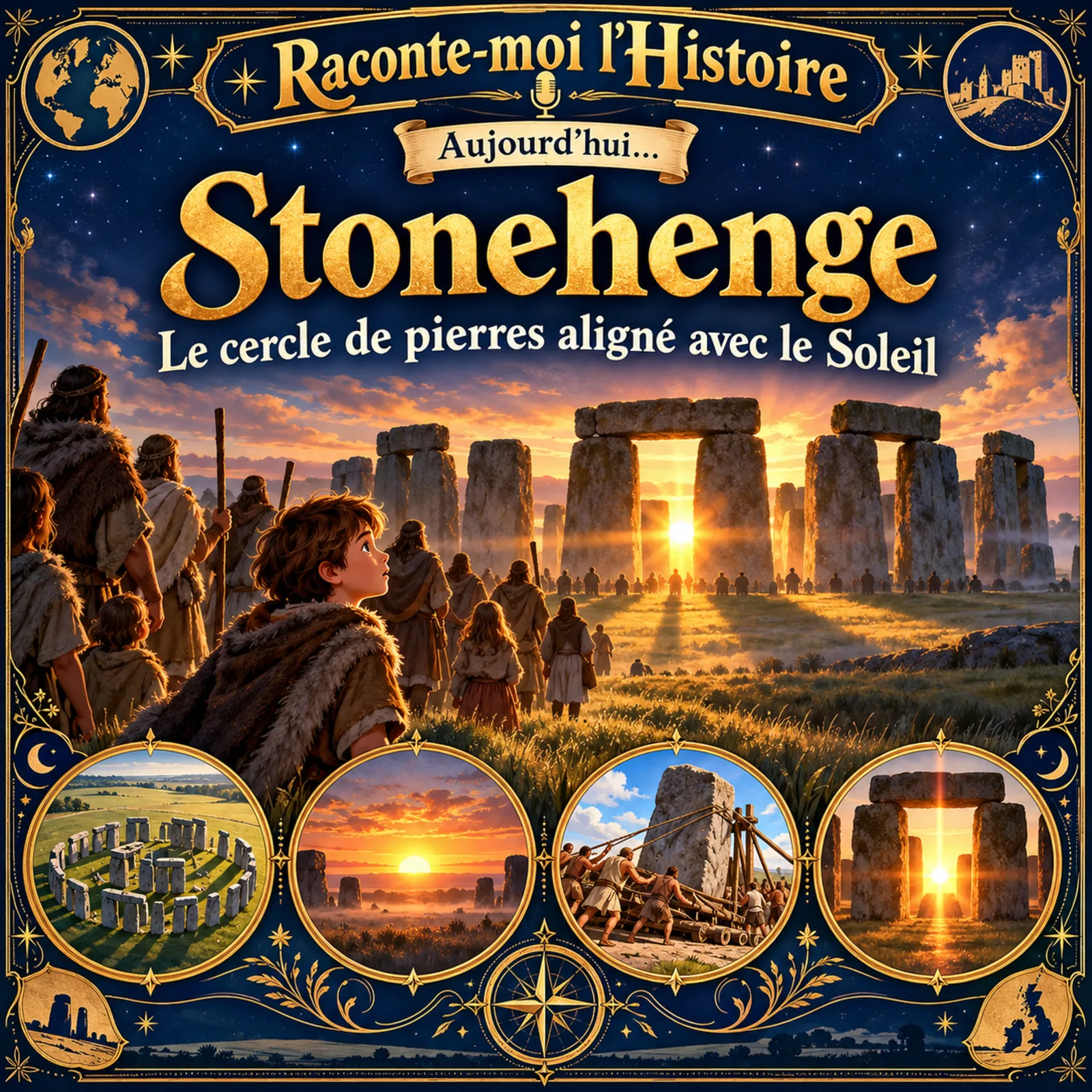 Stonehenge – le cercle de pierres aligné avec le Soleil
