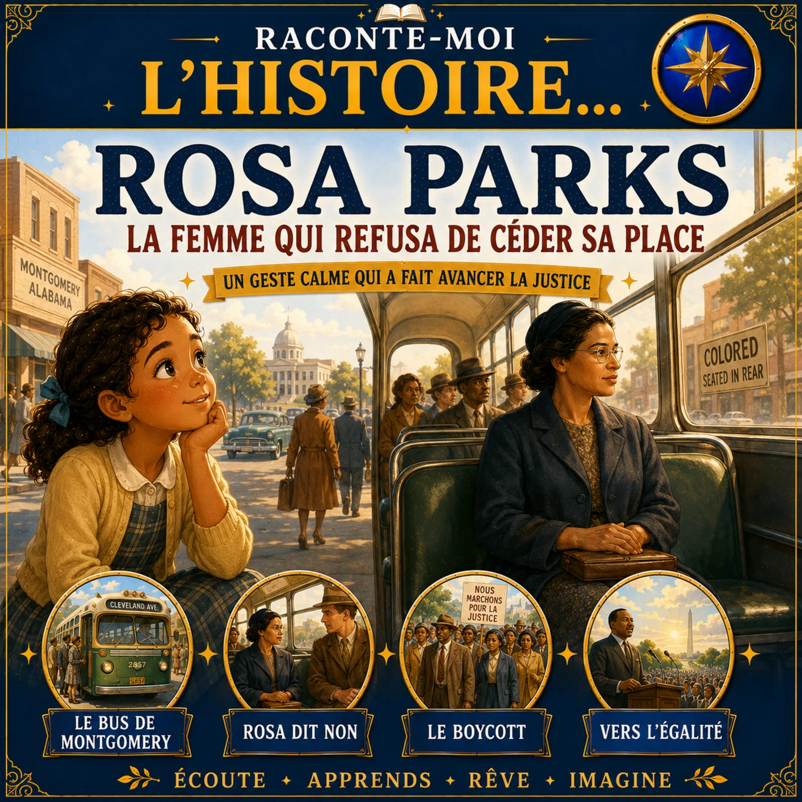 Rosa Parks – la femme qui refusa de céder sa place