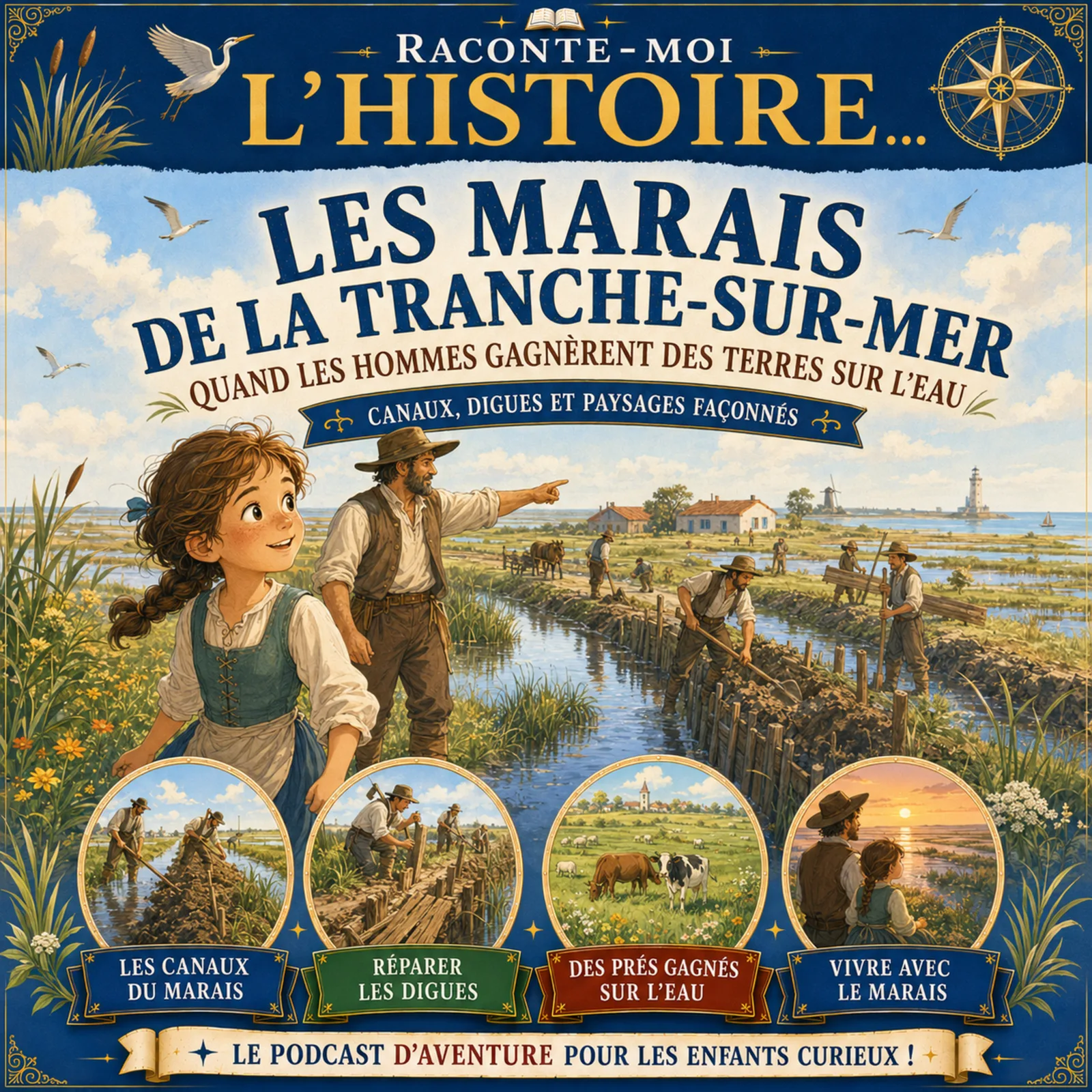 Les marais de La Tranche-sur-Mer – quand les hommes gagnèrent des terres sur l’eau