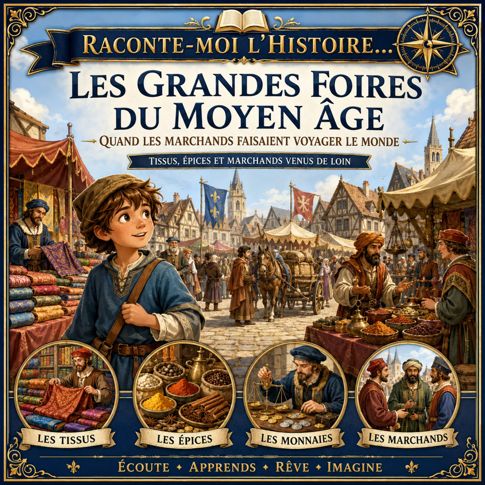 Les grandes foires du Moyen Âge – quand les marchands faisaient voyager le monde