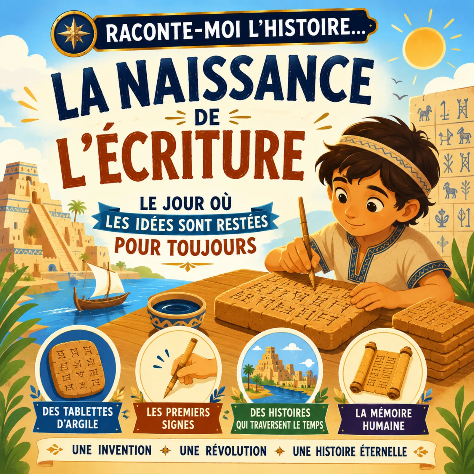 La naissance de l’écriture – le jour où les idées sont restées pour toujours