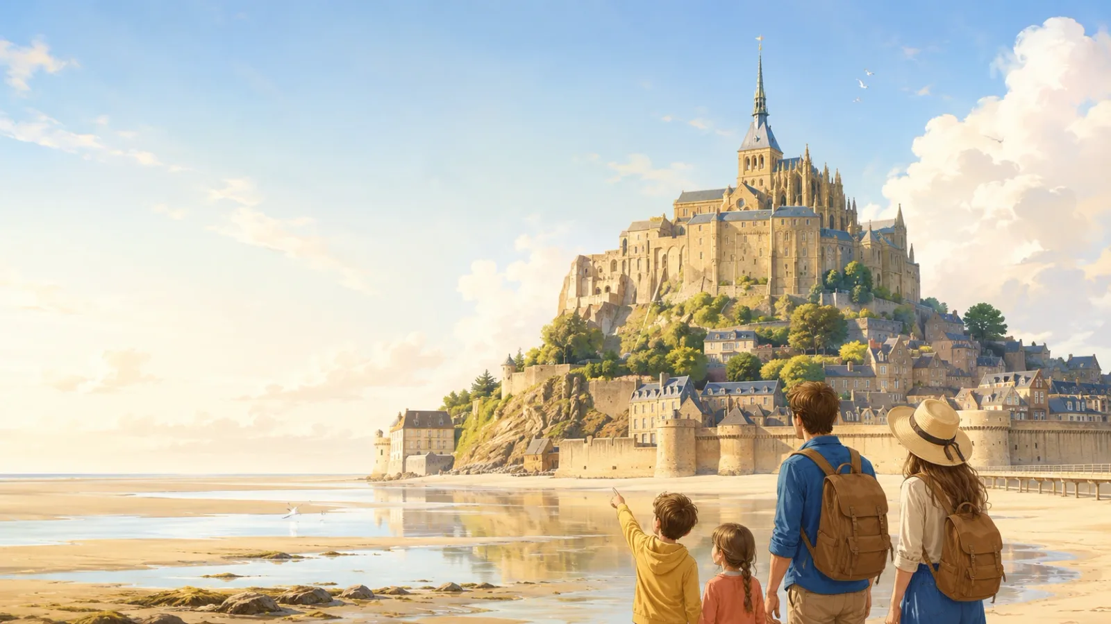 Mont-Saint-Michel en famille